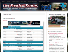 Tablet Screenshot of livefootballscores.biz